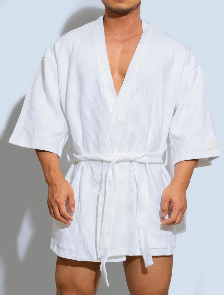 peignoir pour hommes mode basique modal confortable 100% coton pyjama mâle décontracté maison robes de bain peignoir pour hommes mode basique modal confortable 100% coton pyjama mâle décontracté maison robes de bain