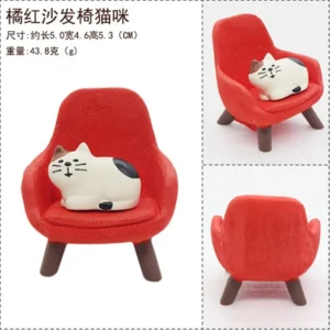 Zakka-Canapé chat l’inventaire japonais Kawaii, figurine d’Auckland, artisanat en résine, décoration d’étagère, décoration de scène de collection, cadeaux Zakka-Canapé chat l’inventaire japonais Kawaii, figurine d’Auckland, artisanat en résine, décoration d’étagère, décoration de scène de collection, cadeaux