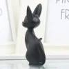 bricolage mignon dessin animé chats noirs japonais anime figurine résine kawaii chat décor de bureau fée jardin miniatures jardin décor à la maison