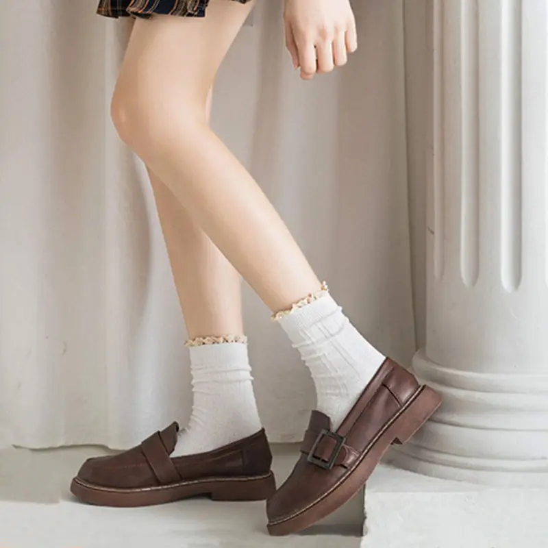 chaussettes à volants en dentelle pour femmes, 9 couleurs, japonais, coréen, harajuku, streetwear rétro, kawaii, mignonnes, jk lolita, jaunes chaussettes à volants en dentelle pour femmes, 9 couleurs, japonais, coréen, harajuku, streetwear rétro, kawaii, mignonnes, jk lolita, jaunes