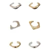 bracelet large ouvert en or et argent, en acrylique abs, manchette de style européen et américain, design minoritaire exagéré