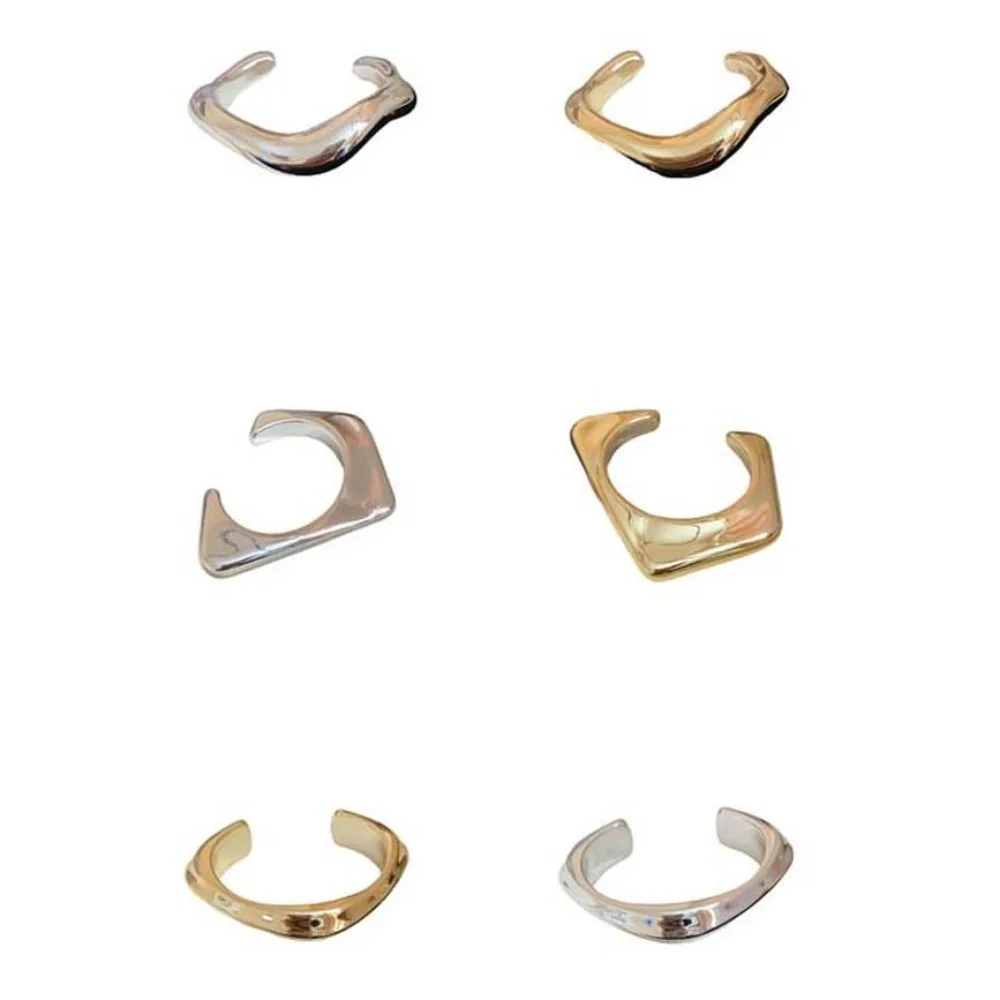 bracelet large ouvert en or et argent, en acrylique abs, manchette de style européen et américain, design minoritaire exagéré bracelet large ouvert en or et argent, en acrylique abs, manchette de style européen et américain, design minoritaire exagéré