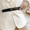 ceinture de taille large noire pour femmes, nouveau modèle, cintré à la taille, robe décorative, manteau, accessoire, ceinture polyvalente, style ins automne et été