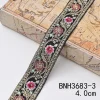 ruban de fleurs brodé, coupe en dentelle ethnique, vêtements de bricolage, accessoires de sac, 1 mètre
