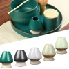 Porte-Chasen à thé vert Matcha en céramique japonaise, accessoires pour service à thé, bol en bambou, fouet, broyeur, brosses, porte-outils à thé