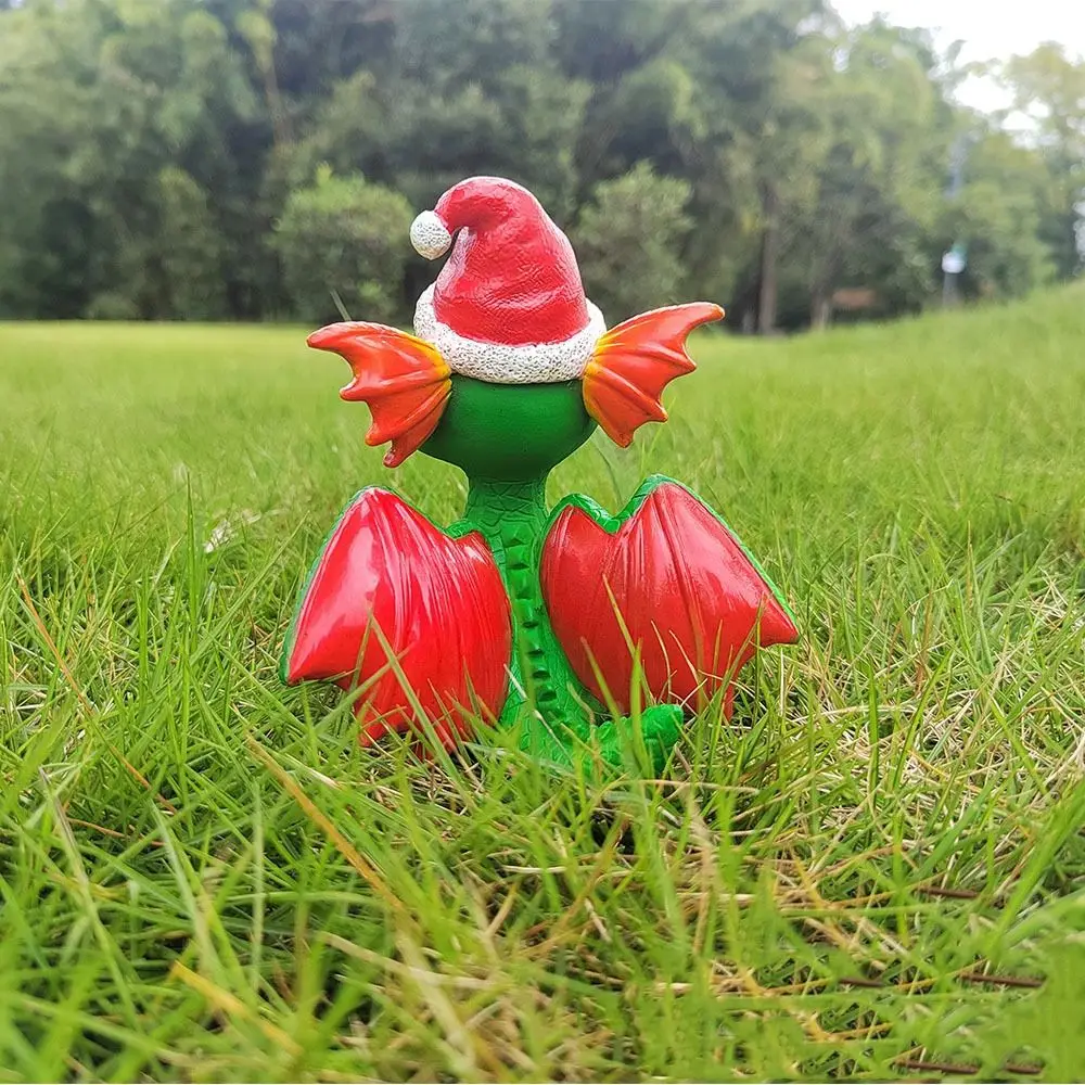 sculpture de dragon de noël 3d, cool kawaii, ornement en résine, romance moderne, poupée dragon de noël pour la maison sculpture de dragon de noël 3d, cool kawaii, ornement en résine, romance moderne, poupée dragon de noël pour la maison