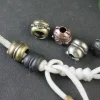 couteau en laiton pour mascotte de chat porte bonheur, perles edc pour l'extérieur, accessoires paracorde, lanière tissée, pendentifs, bijoux, corde de parapluie