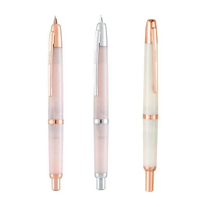 couleur limitée! jinhao 20 sakura résine presse rose or pince stylo plume rétractable ef f plume stylo avec convertisseur fournitures scolaires couleur limitée! jinhao 20 sakura résine presse rose or pince stylo plume rétractable ef f plume stylo avec convertisseur fournitures scolaires