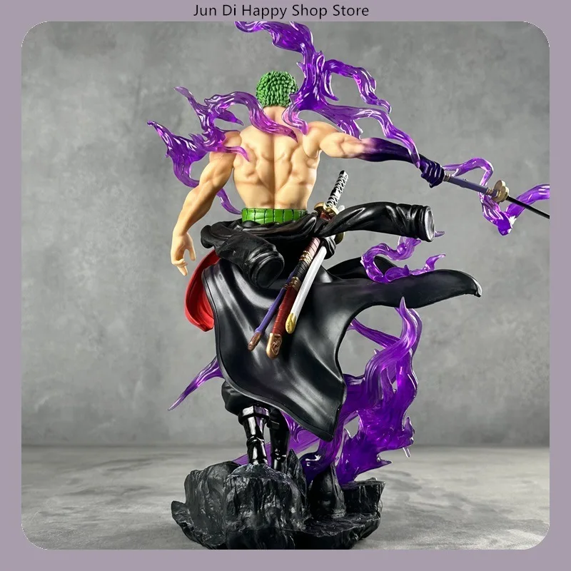 statue de figurine de dessin animé roronoa zoro enma, 33cm, une pièce, pose debout, décoration de bureau, cadeau statue de figurine de dessin animé roronoa zoro enma, 33cm, une pièce, pose debout, décoration de bureau, cadeau
