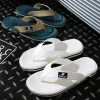 tongs simples et décontractées pour hommes, respirantes et antidérapantes, pantoufles d'extérieur confortables, vêtements de maison, pantoufles de plage