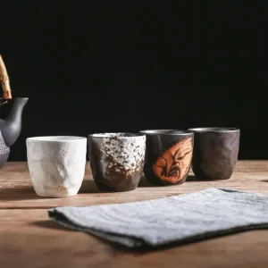 Tasse à thé rétro en céramique japonaise, zone estay francs, café matcha, tasse décontractée Tasse à thé rétro en céramique japonaise, zone estay francs, café matcha, tasse décontractée