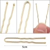 Épingles à cheveux et clips en forme de u pour couvre chef, 50mm, 50 pièces, accessoires pour femmes et filles, décoration de tête de mariage pour mariée