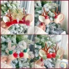pinces à cheveux en bois de noël pour fille, ornements de noël, cadeau de décoration joyeux noël, accessoires de cheveux elk, bonne année