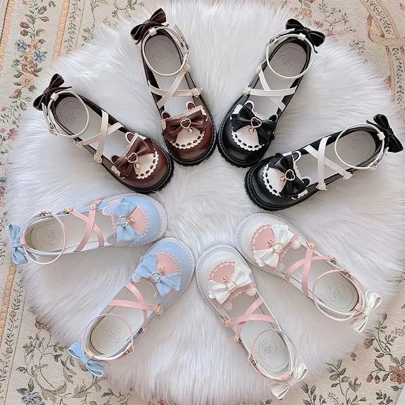 sandales à lanières douces pour femmes, chaussures kawaii chic, rondes, style collège, été sandales à lanières douces pour femmes, chaussures kawaii chic, rondes, style collège, été