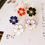 XM cerisier fleur or argent broche boutons broches broches Badges pour sacs Style japonais bijoux cadeau pour les filles fleur broche XM cerisier fleur or argent broche boutons broches broches Badges pour sacs Style japonais bijoux cadeau pour les filles fleur broche