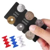 changeur de pièces de monnaie de couleur, porte monnaie en plastique, porte monnaie multi positions, distributeur de pièces de monnaie, boîte de rangement de pièces de monnaie japonais
