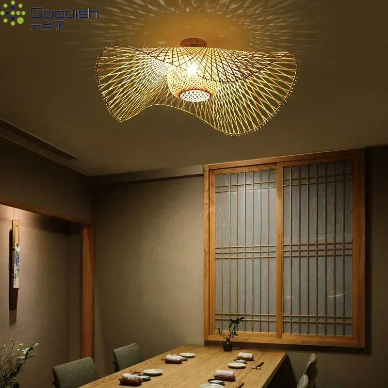japonais wabi sabi pendentif led lumières bambou rotin lustre lampes à suspension pour salon salle à manger chambre décoration de la maison lustre japonais wabi sabi pendentif led lumières bambou rotin lustre lampes à suspension pour salon salle à manger chambre décoration de la maison lustre