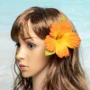 ensemble d'épingles à cheveux en hibiscus vintage, 10 pièces, style îles de tahiti, fête de famille, mariage, événement nuptial, vacances hawaïennes, fleur artificielle