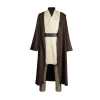 costume jedi obi wan cosplay, déguisement d'halloween, tenues de fête de carnaval