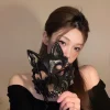 masque d'halloween demi visage, dragon, dieu, tigre féroce, fourche de nuit, tengu, loup, crâne de performance, nouvelle collection 2024