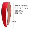 1/2 pièces plaine 3cm de large bandeau en satin filles tissu couvert bandeaux en résine cerceau de cheveux en plastique enfants bandes élastiques accessoires de cheveux