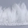 plumes de marabout colorées de turquie, 1 mètre, ruban de garniture 10 15cm pour vêtements de mariage, décoration de robe de soirée, plumes de couture, vente en gros