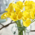 Bouquets de fleurs de lys Calla en PU, décoration d&rsquo;automne pour la maison, plantes artificielles, fausses fleurs artificielles, décoration de mariage