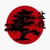 autocollant d'art de dessin animé de poisson koi japonais avec des vagues, dessins divins, fleurs de poisson koi japonais cool, décalcomanie de vagues, samouraï du japon