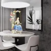 Décoration artisanale en céramique de Style européen, balançoire de palais, ornement pour femmes occidentales