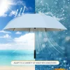 parapluie à long manche avec ventilateur usb rechargeable uv vent et eau parasol de pêche résistant au soleil parasol de golf parasol soleil