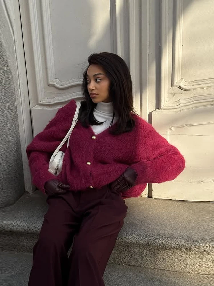 homair femmes pull avec écharpe gris manches longues col en v simple boutonnage femme cardigan 2025 automne mode confortable dame tricots homair femmes pull avec écharpe gris manches longues col en v simple boutonnage femme cardigan 2025 automne mode confortable dame tricots