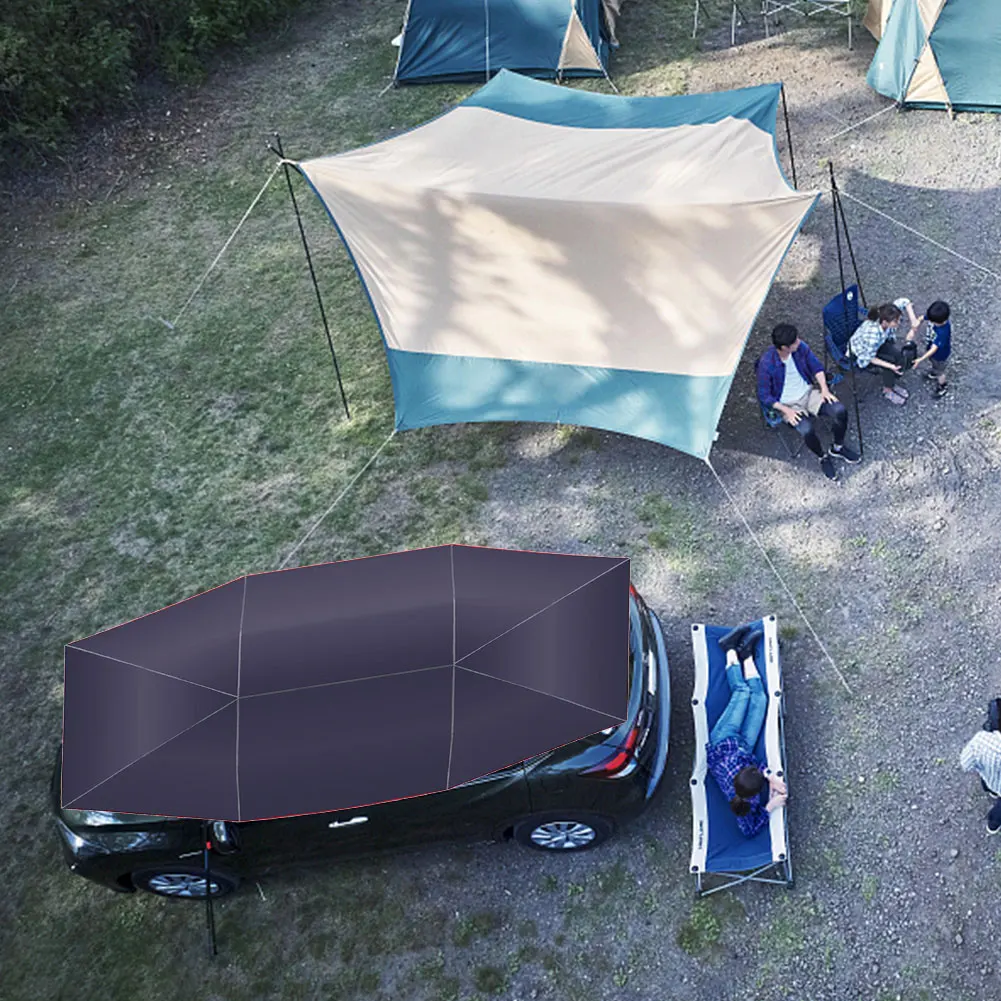 parapluie de voiture plié, tente de transport mobile et étanche, parapluie de protection automobile portable pour camping en plein air et pêche parapluie de voiture plié, tente de transport mobile et étanche, parapluie de protection automobile portable pour camping en plein air et pêche