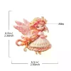 broches en alliage d'elfe papillon de rêve, 4 couleurs, jolie broche exquise pour fille, pour vêtements pour femmes, épingles de sac à dos, cadeaux