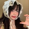 bandana triangle de style campagnard pour filles, enveloppes mignonnes, bandeau, écharpe en dentelle, turban, accessoires pour cheveux