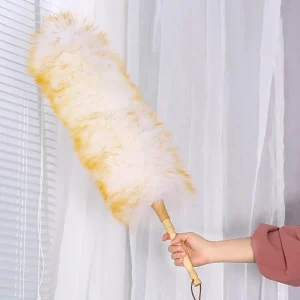 Plumeau en laine pour le nettoyage ménager, brosse pour le nettoyage de la voiture, balayage de la poussière, usage quotidien, lavable, outils ménagers