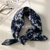 injplanchers f bandeau de sauna rétro en coton et lin pour femme, petit carré floral frais, bande décorative cryptée, version coréenne exquise