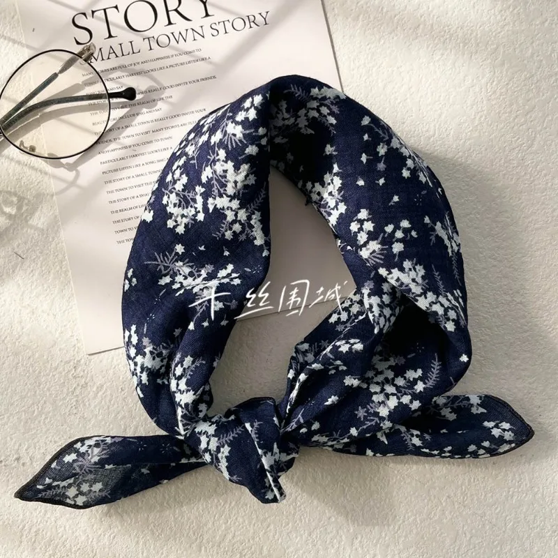 injplanchers f bandeau de sauna rétro en coton et lin pour femme, petit carré floral frais, bande décorative cryptée, version coréenne exquise injplanchers f bandeau de sauna rétro en coton et lin pour femme, petit carré floral frais, bande décorative cryptée, version coréenne exquise