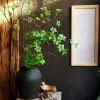 plante artificielle japonaise suspendue, 100cm, horloge, feuille verte, plante verte, cheval, bois ivre, accessoires de décoration pour la maison