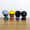 figurine de dessin animé naruto naruto 9cm, kakashi, version q, kawaii sasuke itachi, décoration de voiture, modèle de collection