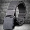 ceinture militaire pour hommes, ceinture militaire réglable pour hommes, ceinture tactique de voyage en plein air avec boucle en plastique pour pantalons 120cm