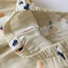 nouveau kimono de style japonais deux pièces couple pyjama couverture hommes et femmes pur coton gaze mignon chaton mince service à domicile grande taille