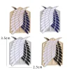broche en émail attaque sur titan, dessin animé japonais eren jaeger mikasa ackerman jiyuu no tsubasa, broche de dessin animé, badge à revers à la mode, cadeau