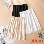 Robe d’été en soie glacée pour femmes, 3 longueurs, demi-slip, taille haute, élastique, Anti-pénétration, doublure de sous-jupe Robe d’été en soie glacée pour femmes, 3 longueurs, demi-slip, taille haute, élastique, Anti-pénétration, doublure de sous-jupe