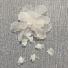 organza dentelle bricolage moustaches fleur à la main fleur mode enfants robe de mariée vêtements accessoires fleurs décoratives