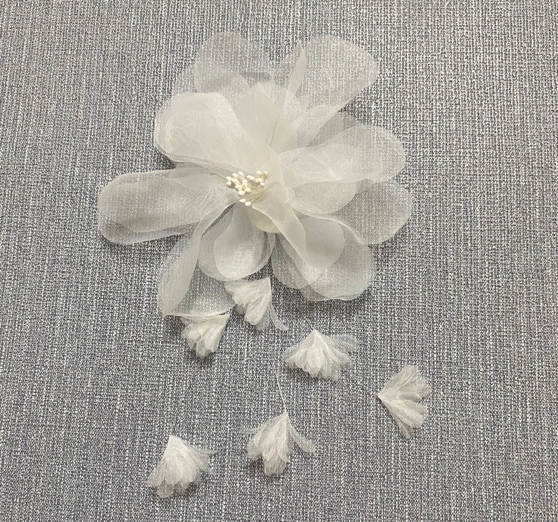 organza dentelle bricolage moustaches fleur à la main fleur mode enfants robe de mariée vêtements accessoires fleurs décoratives organza dentelle bricolage moustaches fleur à la main fleur mode enfants robe de mariée vêtements accessoires fleurs décoratives