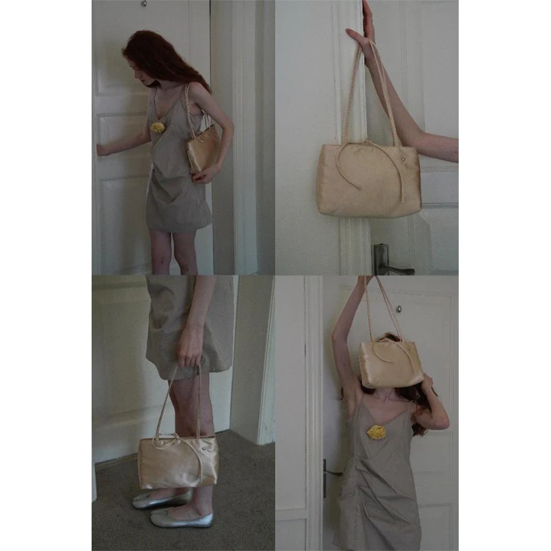 sac à main français de style ballet de marque, sac à main simple rétro en velours et satin de haute qualité pour dames, petit sac carré à bandoulière sous les bras sac à main français de style ballet de marque, sac à main simple rétro en velours et satin de haute qualité pour dames, petit sac carré à bandoulière sous les bras
