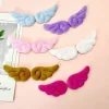 broche ailes d'ange en peluche japonaise, 4 paires, badge y2k, sac à ailes d'ange moelleuses, décoration faite à la main, épingle douce, poupée cosplay