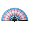arcs en ciel pliant ventilateur coloré ventilateur lgbts gay pride fête été ventilateur de refroidissement festival de musique