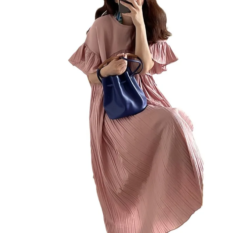 robe japonaise robe longue plissée ample pour femmes robe japonaise robe longue plissée ample pour femmes