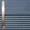 tissu denim rayé, bandes teintées en fil bleu pour couture, chemise et pantalon au demi mètre, printemps et automne